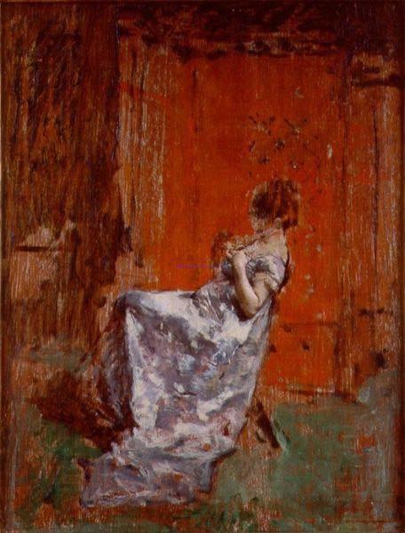 Maria Fortuny i Marsal Figura femminile seduta oil painting picture